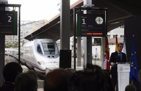 ep el presidente de la xunta de galicia alberto nunez feijoo en el acto de inauguracion de la linea