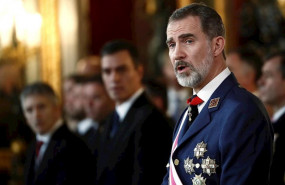 ep el rey felipe vi preside la celebracion de la pascua militar de 2020 en el palacio real de madrid