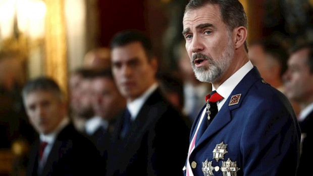 ep el rey felipe vi preside la celebracion de la pascua militar de 2020 en el palacio real de madrid