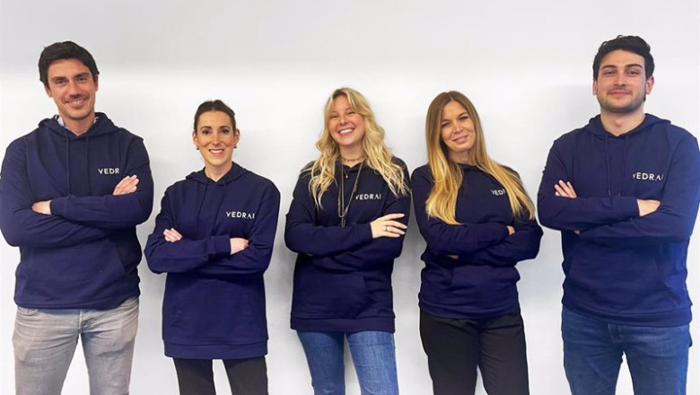 Equipo de Vedrai Iberia, la filial de la startup de inteligencia artificial italiana en la que han invertido entre otros el futbolista italiano Giorgio Chiellini | VEDRAI IBERIA ep equipo de vedrai iberia la filial de la startup de inteligencia artificial italiana en la que han