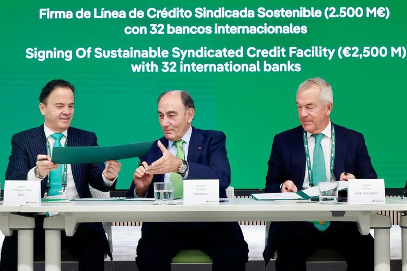 Iberdrola firma una línea de crédito por 2.500 millones con 32 bancos internacionales