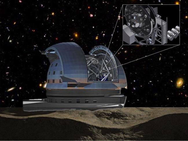 ep instrumento mosaic del futuro telescopio elt
