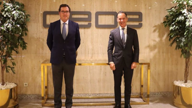 ep izda el presidente de la ceoe antonio garamendi y el presidente de sagardoy abogados inigo