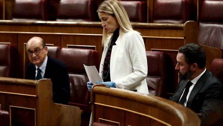 La diputada de Ciudadanos María Muñoz en el hemiciclo del Congreso. | Pool ep la diputada de ciudadanos maria munoz en el hemiciclo del congreso