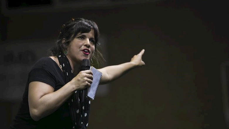 La lideresa de Adelante Andalucía, Teresa Rodríguez, durante su intervención en el acto público. En Sevilla, a 04 de noviembre de 2019. | María José López - Europa Press - Archivo ep la lideresa de adelante andalucia teresa rodriguez durante su intervencion en el acto publico en