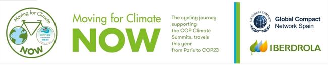 La marcha ciclista 'Moving for Climate NOW' inicia hoy su ruta en París con dest | IBERDROLA ep la marcha ciclista moving for climate now inicia hoyrutaparisdest