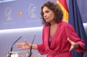 ep la ministra de hacienda maria jesus montero ofrece este jueves una rueda de prensa en la sala de