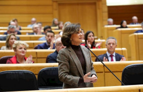 ep la vicepresidenta primera del gobierno carmen calvo interviene en la primera sesion de control al