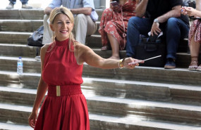 ep la vicepresidenta segunda y ministra de trabajo yolanda diaz comparece despues de una reunion con