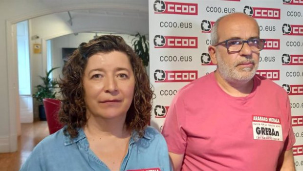 ep loli garcia y javier gomez de ccoo euskadi