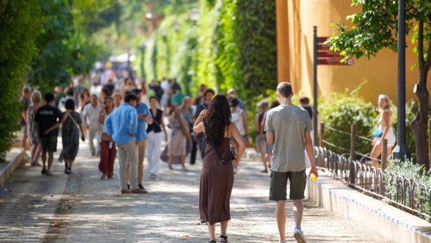 ep turistas pasean por los lugares mas representativos de la ciudad a 13 de octubre de 2023 en