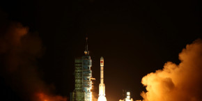 la station spatiale chinoise tiangong 2 lors de son decollage le 16 septembre 2016 