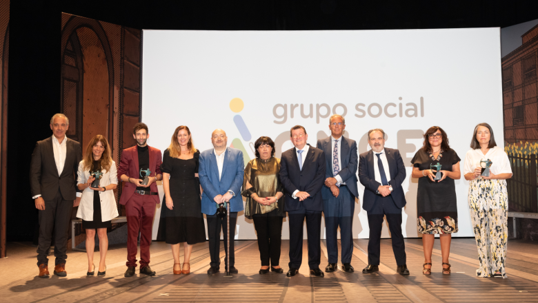acto de entrega de los premios solidarios grupo social once comunidad de madrid 2023