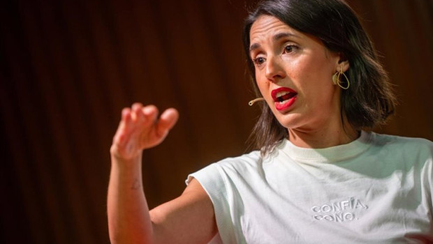 ep archivo   la secretaria politica de podemos y eurodiputada irene montero durante el dialogo qu