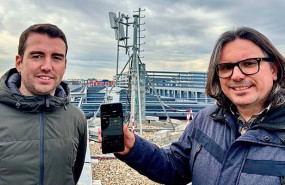 ep archivo   los ingenieros de vodafone alvaro fructuoso e ivan gallego durante la realizacion de