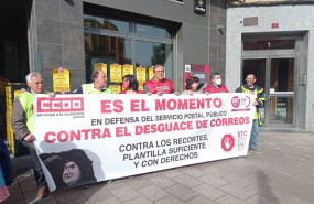 ep archivo   protesta de ugt y ccoo contra el desguace de correos