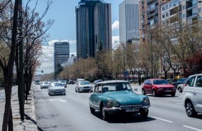 ep coches transito castellana trafico contaminacion coches clasicos madrid