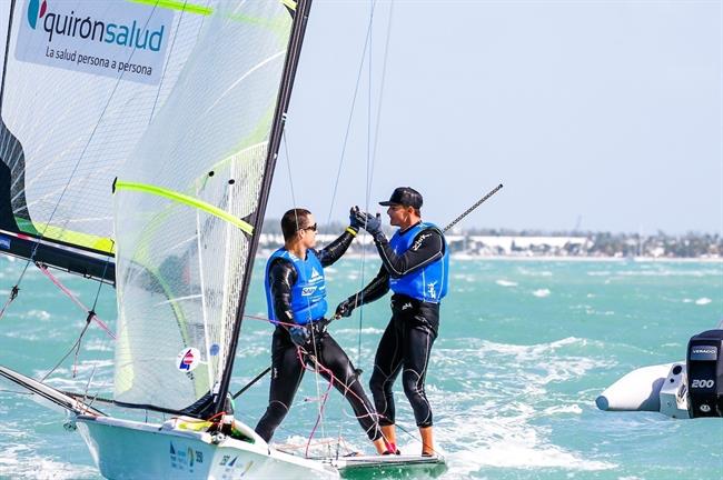 Diego Botín y Iago López-Marra plata 49er Copa mundo vela Miami | JESUS RENEDO/SAILING ENERGY/WORLD SAILING ep diego botiniago lopez-marra plata 49er copa mundo vela miami