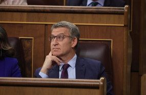 ep el lider del pp alberto nunez feijoo durante la sesion de control al gobierno en el congreso de