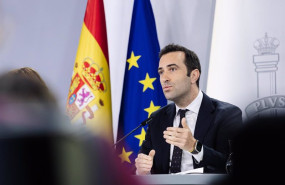 ep el ministro de economia comercio y empresa carlos cuerpo durante la rueda de prensa posterior a
