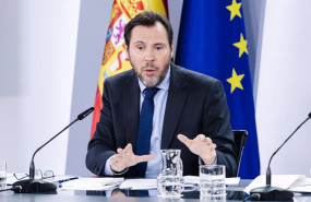 ep el ministro de transportes y movilidad sostenible oscar puente durante la rueda de prensa de este