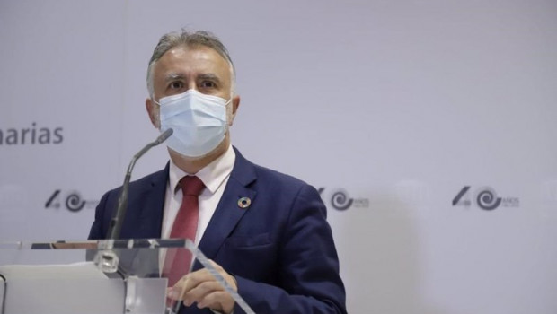 ep el presidente de canarias angel victor torres en rueda de prensa