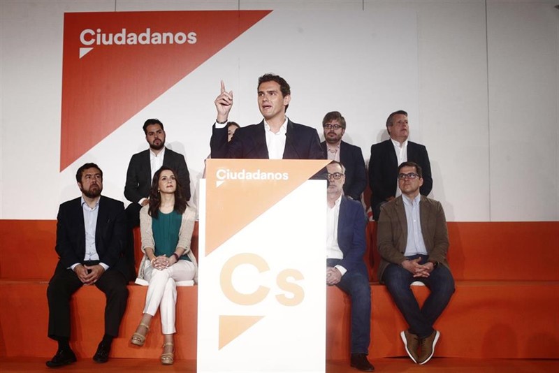 ep el presidente de ciudadanos albert rivera dando un discurso ante el consejo general del partido