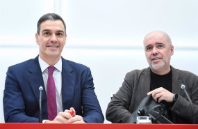 ep el presidente del gobierno pedro sanchez i y el secretario general de ccoo unai sordo d durante
