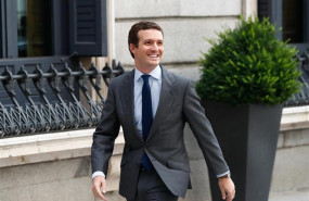 ep el presidente del pp pablo casado a su llegada al congreso de los diputados para la segunda