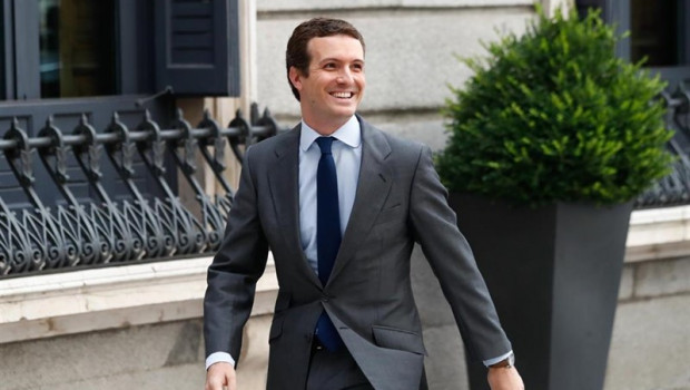 ep el presidente del pp pablo casado a su llegada al congreso de los diputados para la segunda