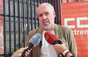 ep el secretario confederal de ccoo unai sordo en declaraciones a los medios en la clausura de la