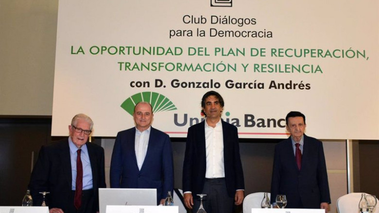 El secretario de Estado de Economía y Apoyo a la Empresa, Gonzalo García Andrés, durante el coloquio organizado por el Club Diálogos para la Democracia. | CLUB DIÁLOGOS PARA LA DEMOCRACIA ep el secretario de estado de economia y apoyo a la empresa gonzalo garcia andres durante el