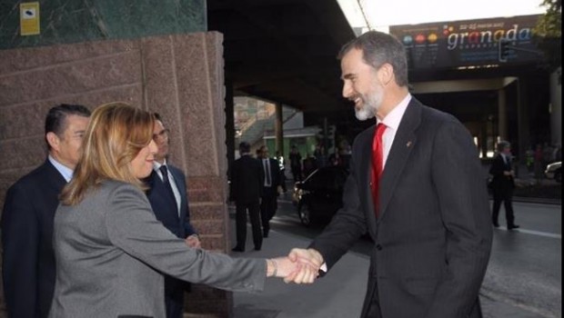 ep felipe vi saludasusana diazla inauguracionmundialsierra nevada