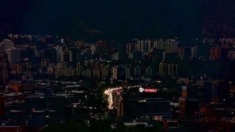 Imagen de un apagón en Venezuela. | TWITTER - Archivo ep imagenun apagonvenezuela