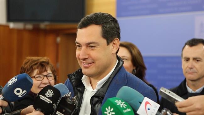 Juanma Moreno, hoy ante los medios | EUROPA PRESS/PP-A/Archivo ep juanma moreno hoylos medios 20180104140510