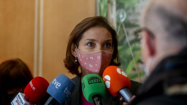 ep la ministra de industria comercio y turismo reyes maroto en la presentacion de la campana