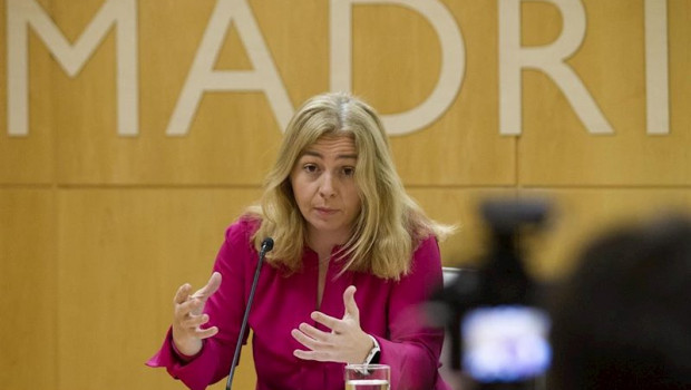 ep la portavoz del ayuntamiento de madrid inmaculada sanz en la rueda de prensa posterior a la junta