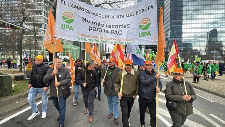ep manifestacion de upa en bruselas