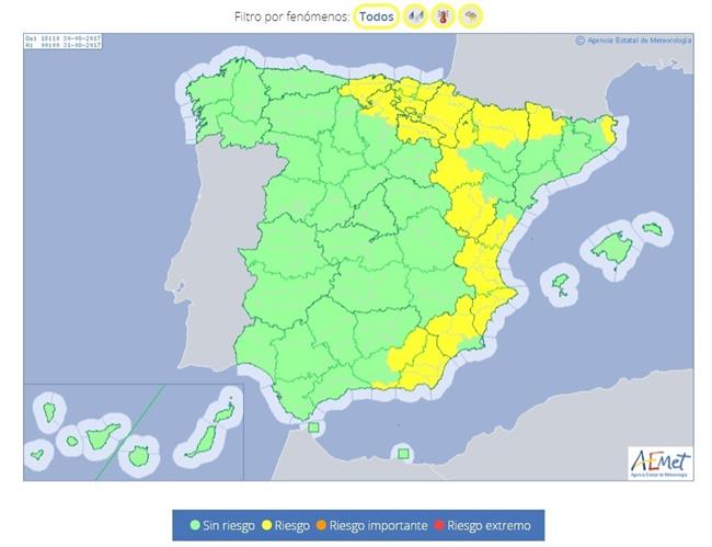 Mapa del tiempo | AEMET ep mapatiempo 20170830182602