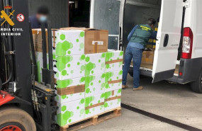 ep material sanitario intervenido por la guardia civil a unos administradores que iban a ponerlo a