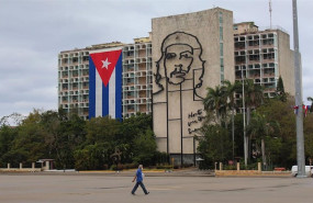 ep plaza de la revolucion de la habana durante la pandemia de coronavirus