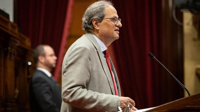 El Presidente Quim Torra Interviene En El Pleno Del Parlament De Catalunya | David Zorrakino/Europa Press ep presidente quim torra intervieneplenoparlamentcatalunya