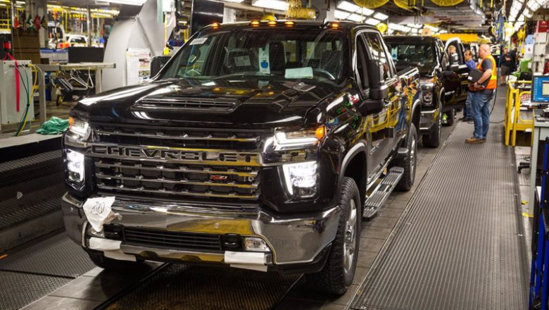 Un Chevrolet Silverado en la planta de producción de General Motors en Flint (Míchigan). | GM - Archivo ep un chevrolet silverado en la planta de produccion de general motors en flint michigan