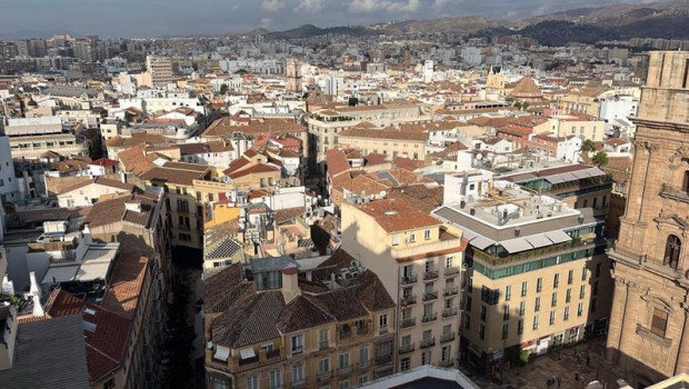 ep vista aerea de malaga desde el distrito centro