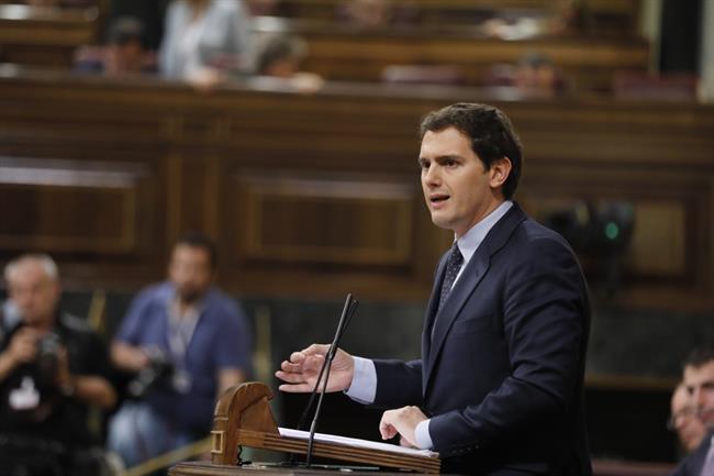 Albert Rivera interviene en la moción de censura a Rajoy | EUROPA PRESS ep albert rivera intervienela mocioncensurarajoy