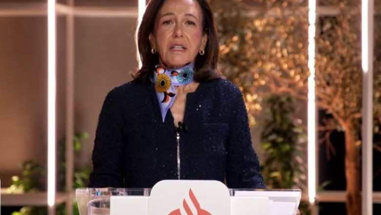 ep archivo   la presidenta de banco santander ana botin en la junta de accionistas de 2025 que se