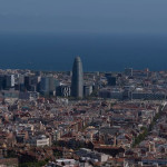 ep archivo   vista panoramica de barcelona espana con la torre glries al fondo