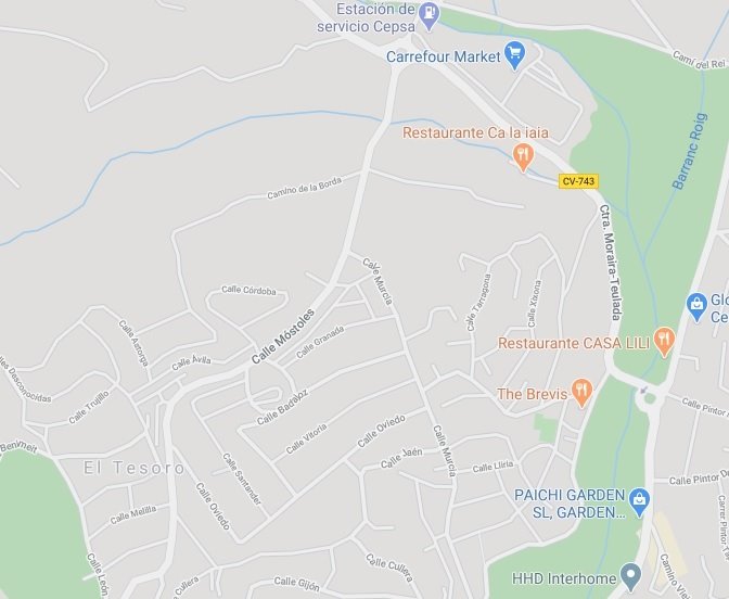 Calle donde fue localizada la mujer. | GOOGLE MAPS ep calle donde fue localizada la mujer