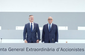 ep el ceo del banco sabadell cesar gonzalez bueno i y el presidente del banco sabadell josep oliu d