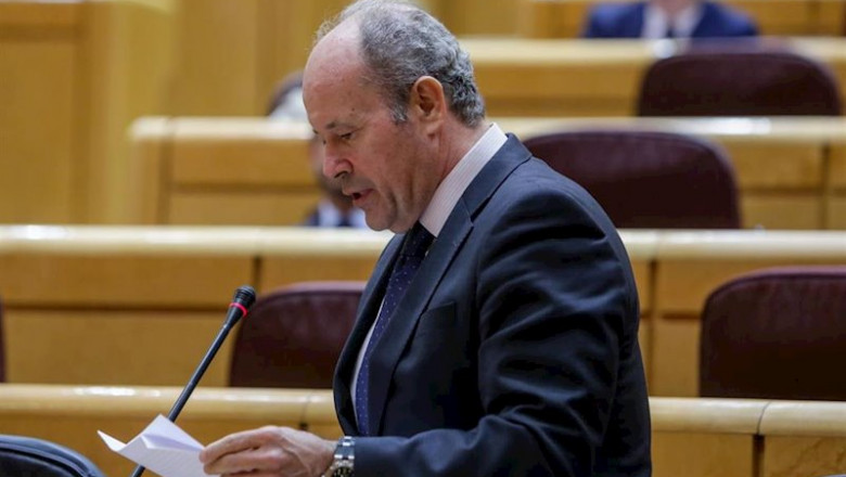 El ministro de Justicia, Juan Carlos Campo. | EUROPA PRESS/R.Rubio.POOL - Europa Press ep el ministro de justicia juan carlos campo durante el pleno del senado